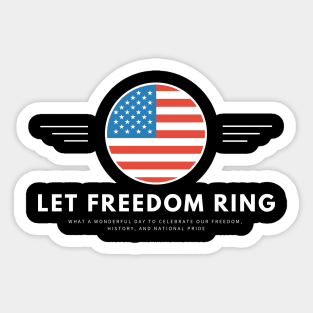 LET FREEDOOM RING! USA Flag Shirt, chemise vintage du 4 juillet, t-shirt du 4 juillet, 4 juillet usa, 4 juillet drapeau, 4 juillet vacances, 4 juillet garçons Sticker